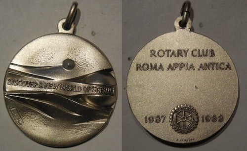Médaille rotary club rome - du,