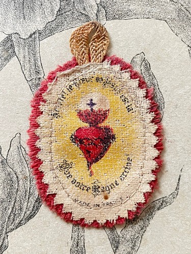 Relique étoffe coeur - étoffe,