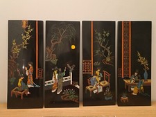 Suite De 4 Panneaux En Laque