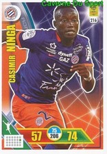 216 CASIMIR NINGA MONTPELLIER.HSC CARTE CARD ADRENALYN LIGUE 1 2018 PANINI