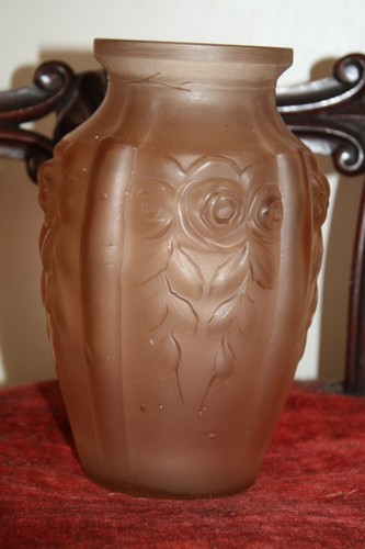 Vase art déco verre - vase,