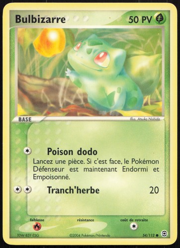 Carte pokémon bulbizarre - carte,