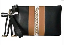 NINE WEST Leather Wristlet Bag