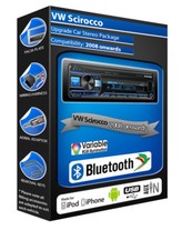 VW Scirocco Voiture Radio Alpine UTE-200BT Bluetooth Mains Libres Kit Mechless