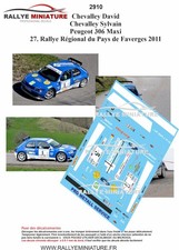 DECALS 1/43 REF 2910 Peugeot