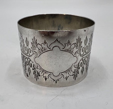 BEAU ROND DE SERVIETTE EN ARGENT MASSIF POINCON MINERVE AUCUNE INITIALE