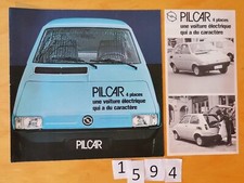 SBARRO PILCAR Voiture electrique Suisse Prospectus 8+4 pages Fr 1977 CARVILLE