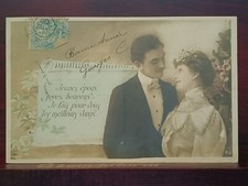 CPA - Jeunes époux, soyez heureux, je fais pour vous les meilleurs vœux