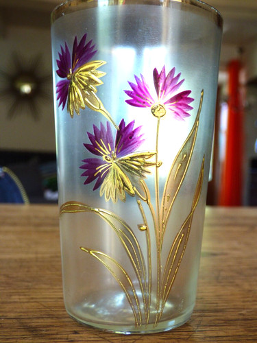 Verre émaillé ancien - émaillé, à