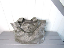 Sac souple simili cuir gris