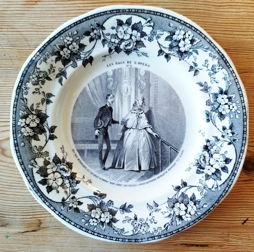 Lot assiettes faïence - de, 4