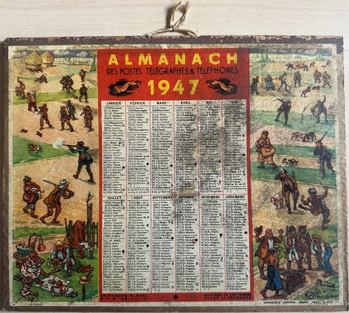 Calendrier poste almanach ptt - almanach,