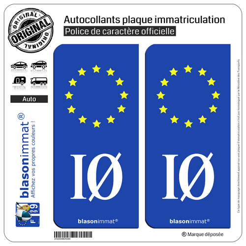Autocollants plaque - 2,