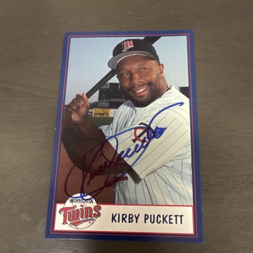 Kirby puckett signed minnesota - signed,