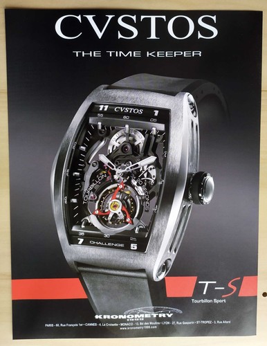 Publicité papier montre - -,