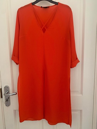 Haut rouge long col - haut,