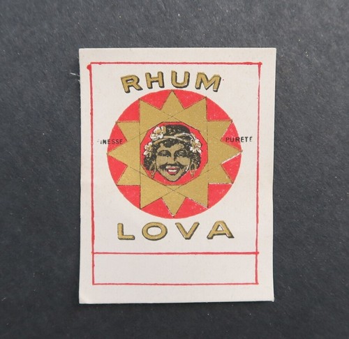 étiquette rhum lova - Étiquette,