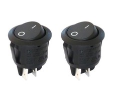 2x Interrupteur mécanique à bascule rond R13 230V 4A Bipolaire ON OFF Automat...