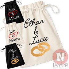 Sac À Dos En Coton Organique Pour Mariage Personnalisé Ajoutez Vos Noms