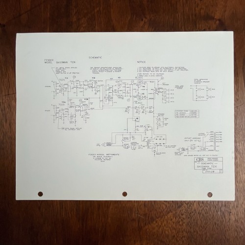 Bassman amplifier original - 10,