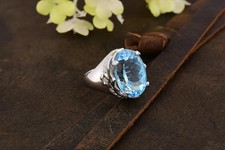 Bague cocktail ovale topaze - ovale,