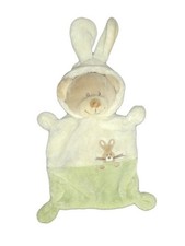 Doudou ours deguise lapin vert