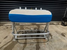 Blue Wave Leaning Post Bench