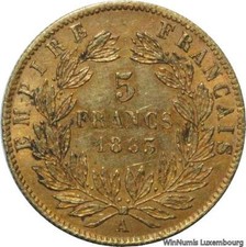 EE0273 Rare France 5 Francs