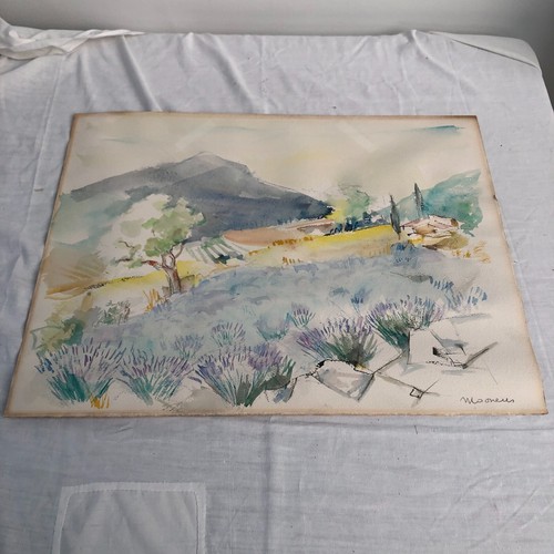 Aquarelle paysage provence - aquarelle,