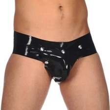 Latex Man Shorts with Black