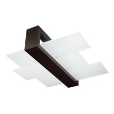 Plafonnier bois wengé e27 - bois,