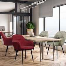 4 Chaises velours salle à