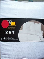 parure drap plat-drap housse+