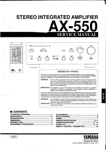 Service manuel instructions - service,