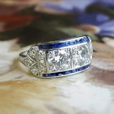 Bague de mariage art déco