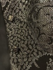 Weill Veste Cocktail Noire  Lamée argent # Saint Laurent # Dolce Cabana C/Neuve