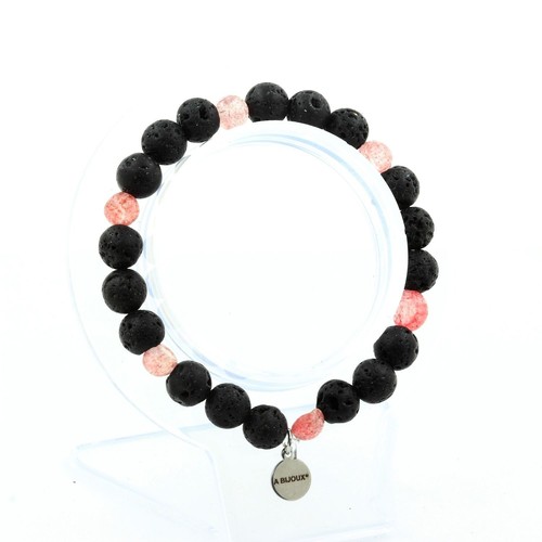 Bracelet strawberry quartz - bracelet,