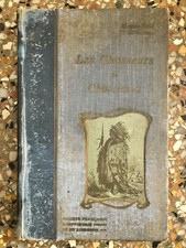Livre Ancien Les Chasseurs De Chevelures Mayne-Reid 1948 Prix D’école Scolaire