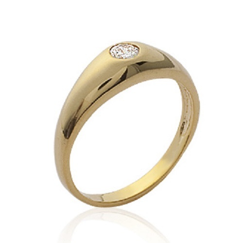 Bague alliance jonc zirconium - jonc,