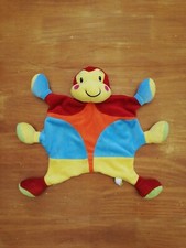 Doudou Keel Toys Snug As A Bug Coccinelle Plat Rouge Bleu Jaune Orange 6 Pattes 