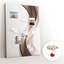 Tableau en liège Pour les notes 100x140 - Vague abstraite