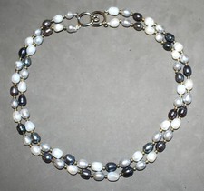 Collier double rang en perles