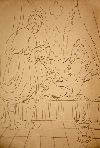 Xxe 1920 dessin femme - 1920,
