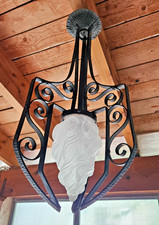 ART DECO SUSPENSION FER FORGE