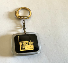 Ancien porte clefs ORTF - France Inter - vintage Keychain-1