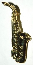 jolie broche vintage saxophone