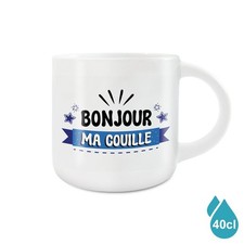 Grand Mug Céramique Bonjour Ma Couille