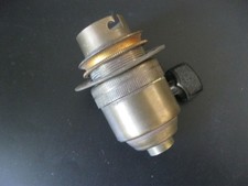 Douille ancienne interrupteur à clé laiton lampe Gras Ravel gros culot art deco