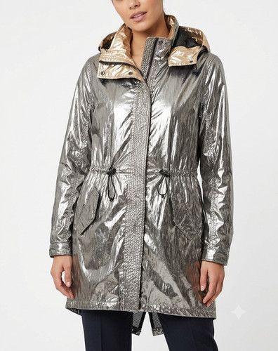 Veste parka brillante - , scotch
