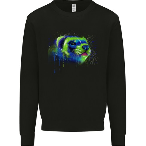Sweat shirt aquarelle - un, sweat-shirt